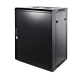12 HE Serverschrank, Wandgehäuse, mit Metalltür (BxTxH) 600 x 450 x 635mm