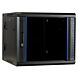 9 HE Serverschrank, wendbares Wandgehäuse mit Glastür (BxTxH) 600 x 600 x 501mm