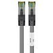 RJ45 Netzwerkkabel S/FTP (PiMF), mit CAT 8 Rohkabel, Grau, 0,25m