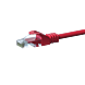 CAT5e Netzwerkkabel, U/UTP, 1 meter, Rot, 100% Kupfer