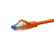 CAT 6a Netzwerkkabel LSOH - S/FTP - 1 Meter - Orange