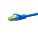 RJ45 Netzwerkkabel S/FTP (PiMF), mit CAT 7 Rohkabel, Blau, 1m