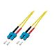 OS2 duplex Glasfaserkabel SC-SC 1m