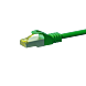 RJ45 Netzwerkkabel S/FTP (PiMF), mit CAT 7 Rohkabel, Grün, 5m