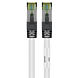 RJ45 Netzwerkkabel S/FTP (PiMF), mit CAT 8 Rohkabel, Weiß, 5m