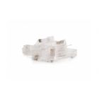 CAT6a Connector RJ45 - Shielded (geschirmt) mit Hilfsstück - für Starrleiter - 10 Stück