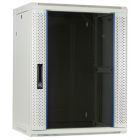 15 HE Serverschrank, Wandgehäuse, mit Glastür, Weiß, (BxTxH) 600 x 450 x 770mm 