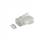 CAT6a Stecker RJ45 Ungeschirmt mit Hilfsück - für Starrleiter