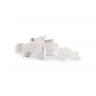 CAT6a Stecker RJ45 Ungeschirmt mit Hilfstück  - für Starrleiter - 10 Stück