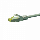 RJ45 Netzwerkkabel S/FTP (PiMF), mit CAT 7 Rohkabel, Grau, 0,50m