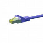 RJ45 Netzwerkkabel S/FTP (PiMF), mit CAT 7 Rohkabel, Violett, 0,25m