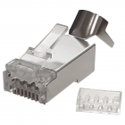 CAT6a Pass Through RJ45 Netzwerkstecker - geschirmt - für flexible Kabel