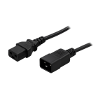 Verlängerungskabel C19 auf C20 – Schwarz –1,8 Meter