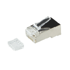 CAT6a Stecker RJ45 geschrimt mit Hilfstück - für flexible Kabel