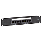 Patchpanel 10”, 8-fach UTP Patchpanel CAT 6