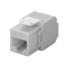 CAT6a UTP Keystone Netzwerkstecker - Toolless - Grau