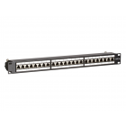 CAT 6a, STP Netzwerk-Patchpanel, 19”, 24-fach. 