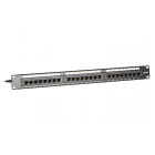 CAT 6a, UTP Netzwerk-Patchpanel, 19”, 24-fach. 