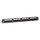 CAT 6, UTP Netzwerk- Patchpanel, 19”, 24-fach.