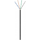 CAT6 Outdoor Netzwerkkabel, U/UTP, AWG 24/7 (Flexibel), 100 Meter, Schwarz, CCA