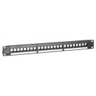 UTP Keystone-Patchpanel, 24 Ports Unbestückt 