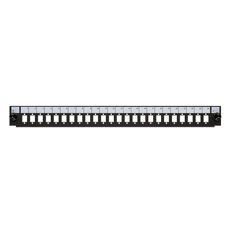Frontplatte SC/LC/E2000 24-Port Simplex/Duplex, geeignet für universelle Glasfaserablage