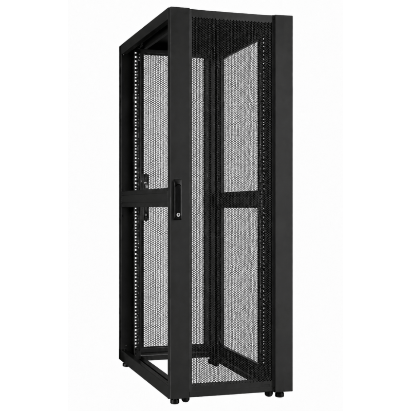 48 HE 19” Datacenter Serverschrank, mit perforierter Fronttür (BxTxH) 800 x 1000 x 2250mm