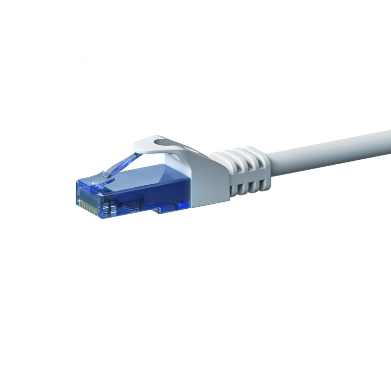 CAT6a Netzwerkkabel 100% Kupfer - U/UTP - 2 Meter - Weiß