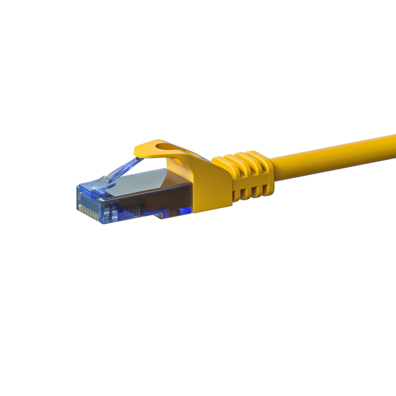 CAT6a Netzwerkkabel 100% Kupfer - U/UTP - 2 Meter - Gelb
