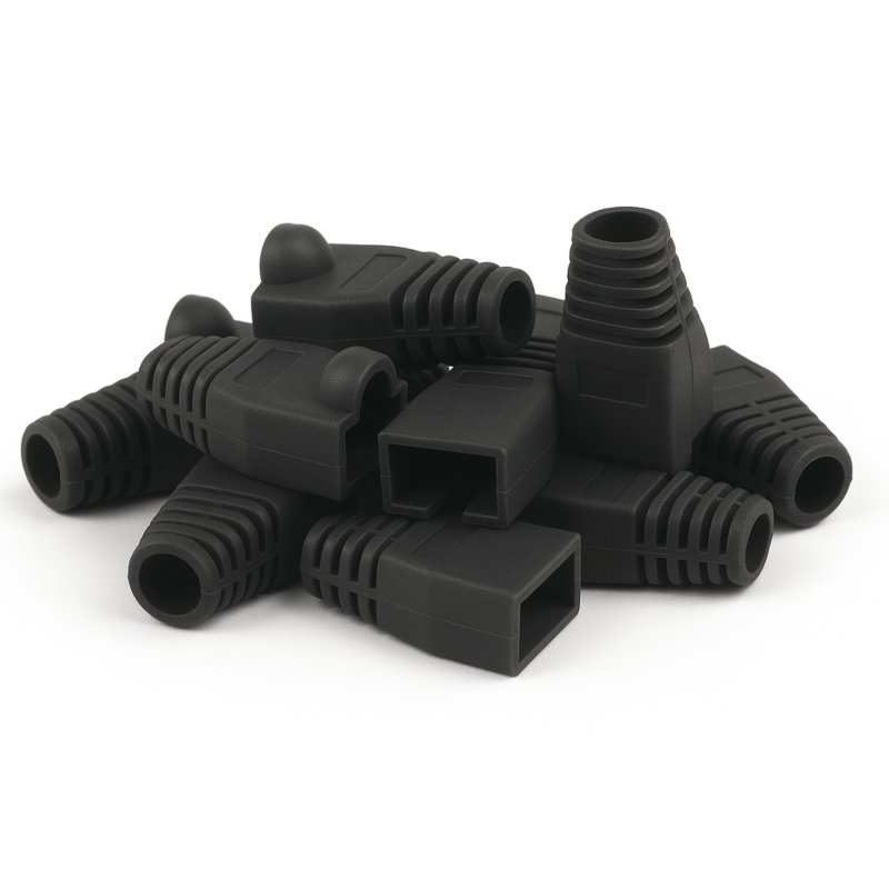 DANICOM RJ45 Tule Schwarz - 10 Stück