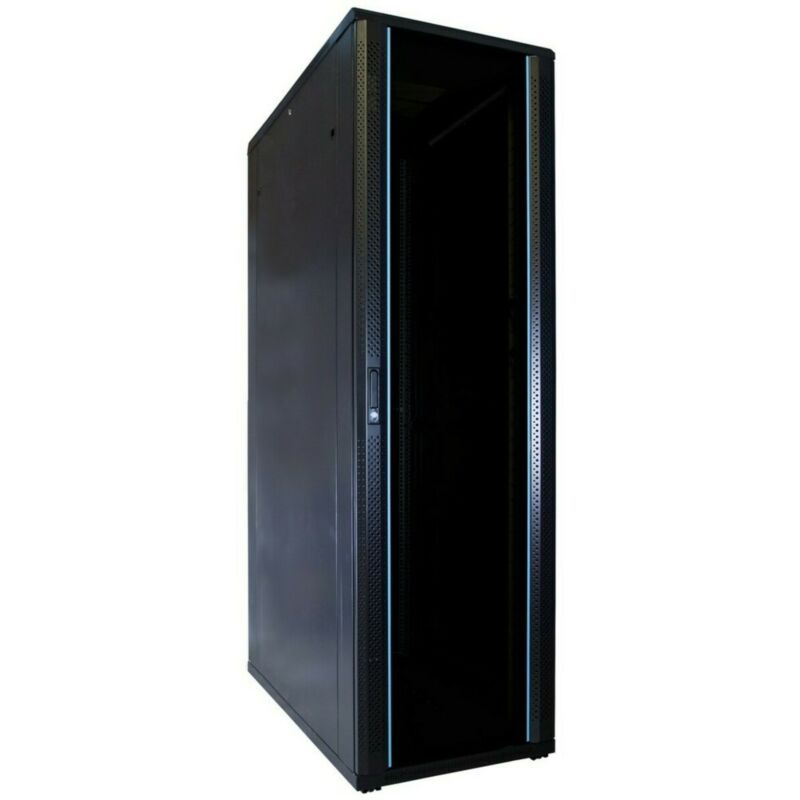 42 HE 19” Serverschrank, mit Glastür (BxTxH) 600 x 1200 x 2000mm