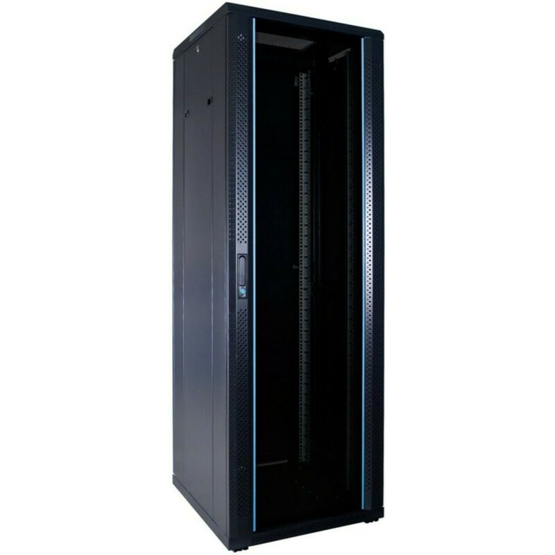 37 HE 19” Serverschrank, mit Glastür (BxTxH) 600 x 600 x 1800mm
