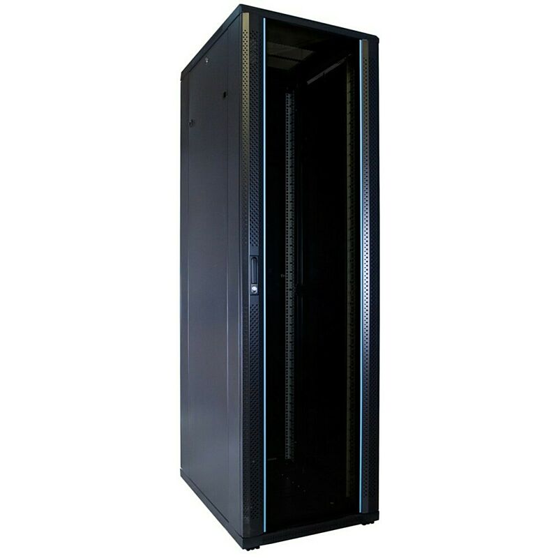 42 HE 19” Serverschrank, mit Glastür (BxTxH) 600 x 800 x 2000mm