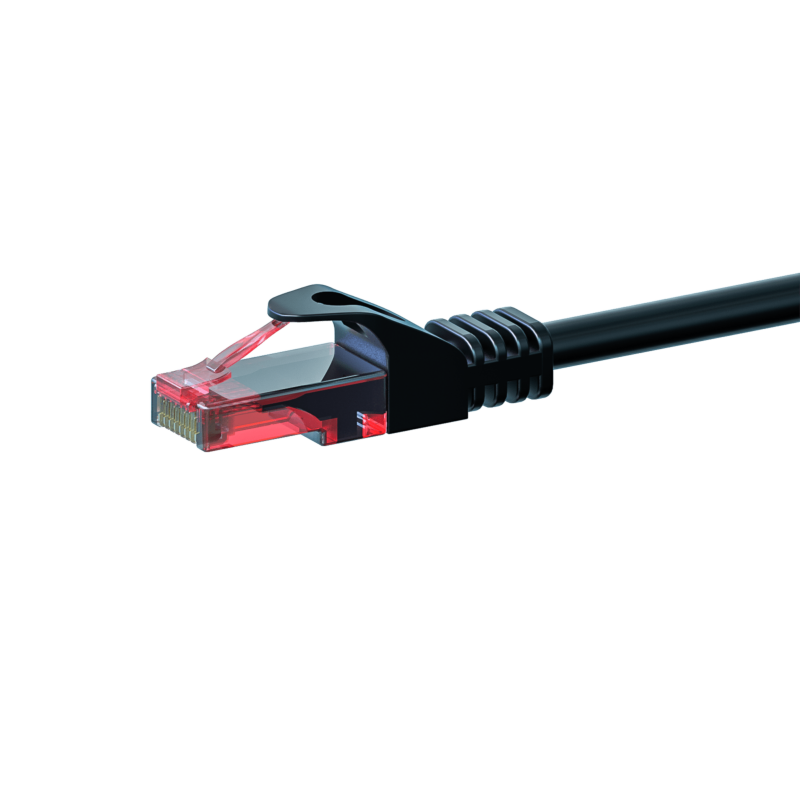 CAT6 Netzwerkkabel, U/UTP, 5 meter, Schwarz, 100% Kupfer