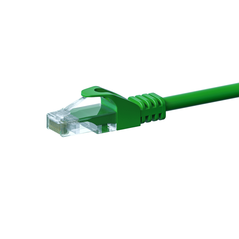 CAT5e Netzwerkkabel, U/UTP, 50 Meter, Grün, 100% Kupfer