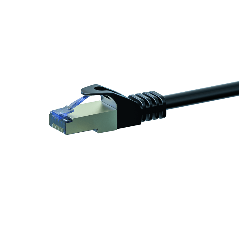 CAT 6a Netzwerkkabel LSOH - S/FTP - 7,50 Meter - Schwarz