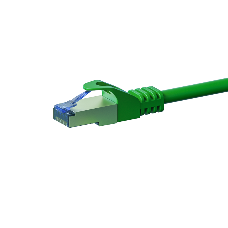 CAT 6a Netzwerkkabel LSOH - S/FTP - 1 Meter - Grün