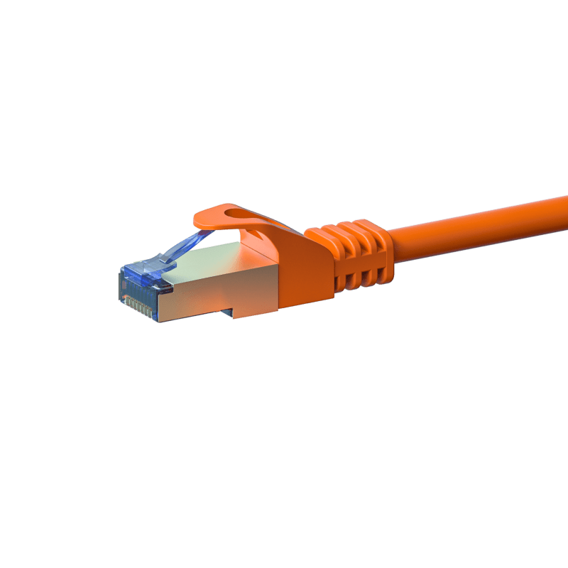CAT 6a Netzwerkkabel LSOH - S/FTP - 1 Meter - Orange