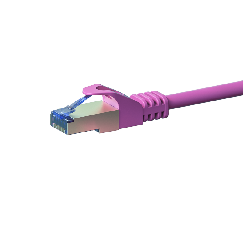 CAT 6a Netzwerkkabel LSOH - S/FTP - 10 Meter - Rosa