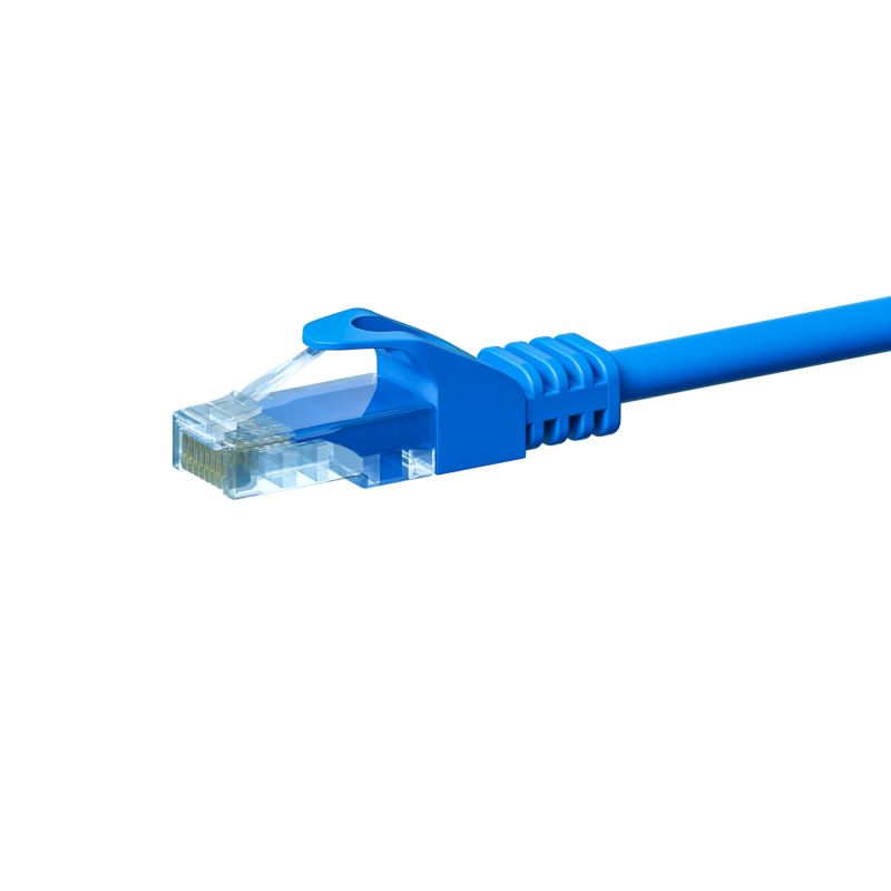 CAT 5e Netzwerkkabel U/UTP – 15 Meter - Blau - CCA