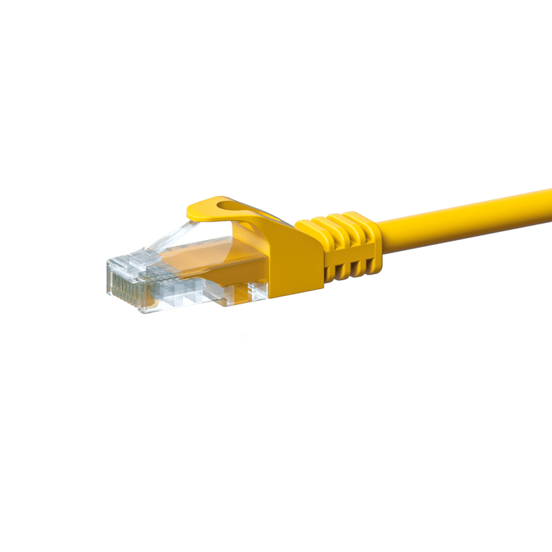 CAT 5e Netzwerkkabel U/UTP – 7,50 Meter - Gelb - CCA