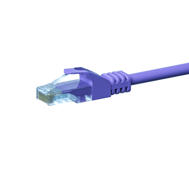 CAT 5e Netzwerkkabel U/UTP – 15 Meter -  Violett - CCA