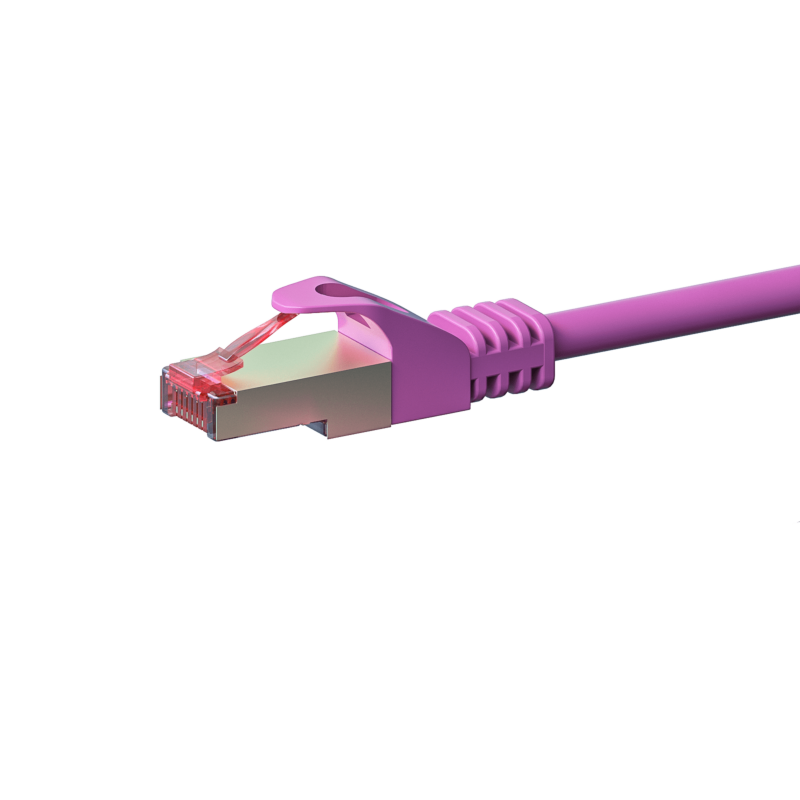 CAT 6 Netzwerkkabel LSOH - S/FTP - 7,50 Meter - Rosa
