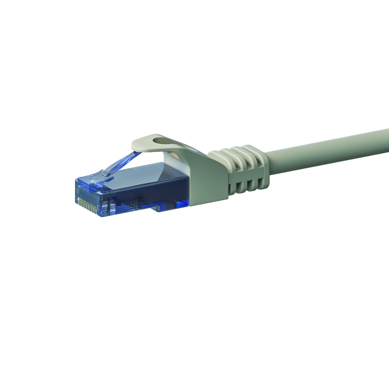 CAT6a Netzwerkkabel 100% Kupfer - U/UTP - 15 Meter - Grau