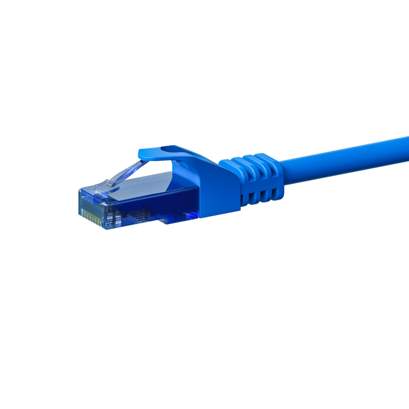 CAT6a Netzwerkkabel 100% Kupfer - U/UTP - 10 Meter - Blau