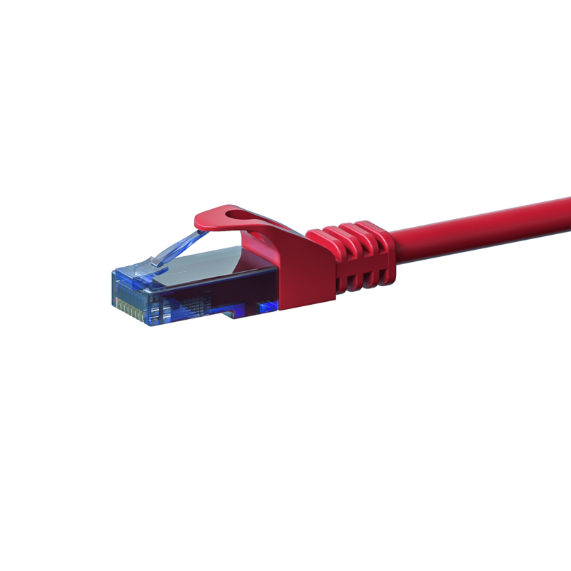 CAT6a Netzwerkkabel 100% Kupfer - U/UTP - 3 Meter - Rot