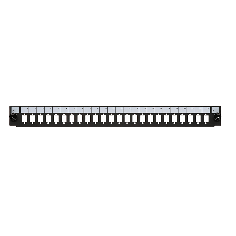 Frontplatte LC/SC/E2000 24-Port Simplex/Duplex, geeignet für universelle Glasfaserablage