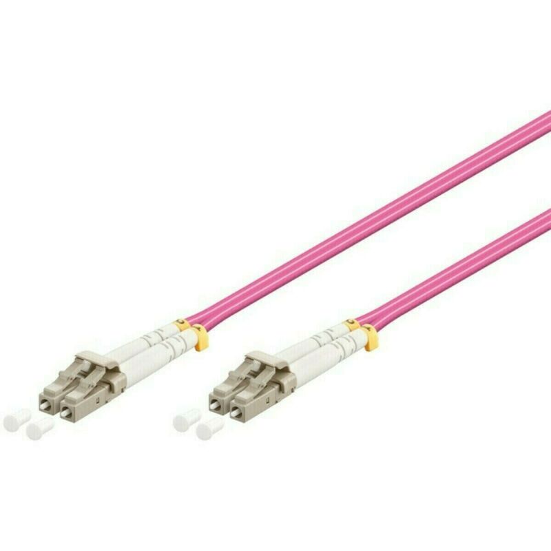 Glasfaserkabel LC-LC OM4 Duplex Patchkabel – 1 Meter