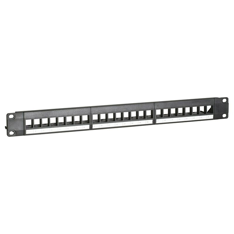 UTP Keystone-Patchpanel, 24 Ports Unbestückt 