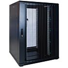 22 HE 19” Serverschrank, mit perforierter Fronttür (BxTxH) 800 x 800 x 1200mm